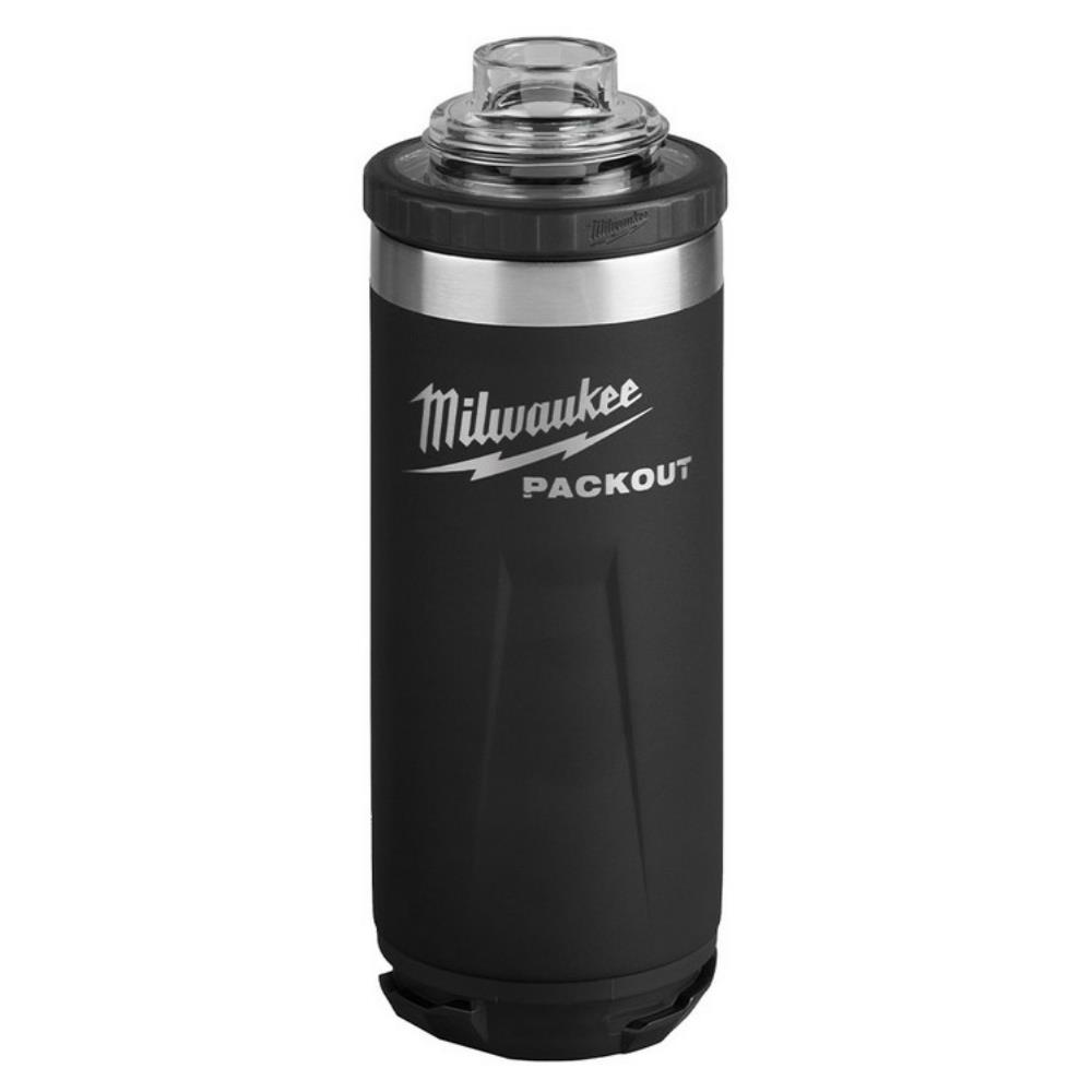 MILWAUKEE Packout Insulated Bottle (710ml, Chug Lid, Black) - Image 2