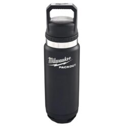 MILWAUKEE Packout Insulated Bottle (710ml, Chug Lid, Black) - Image 3