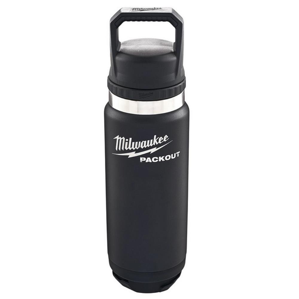 MILWAUKEE Packout Insulated Bottle (710ml, Chug Lid, Black) - Image 3