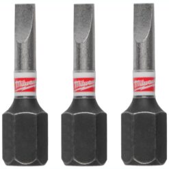 MILWAUKEE Shockwave Impact Bit (SL0.8x5.5, 25mm, 3 Piece)