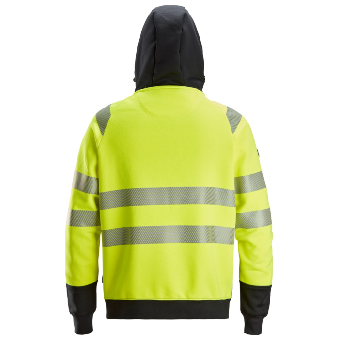 SNICKERS HV Full Zip Hoodie CL.2 (L, Yellow/Black) - Image 2