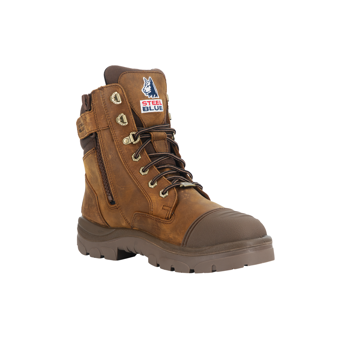 STEEL BLUE Southern Cross Boot (Distressed Brown, Waterproof)
