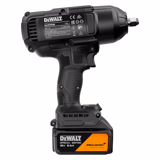 DeWalt McLaren 18v XR Impact Wrench Kit (1x5Ah, 1/2", 1396/1898Nm) - Image 3