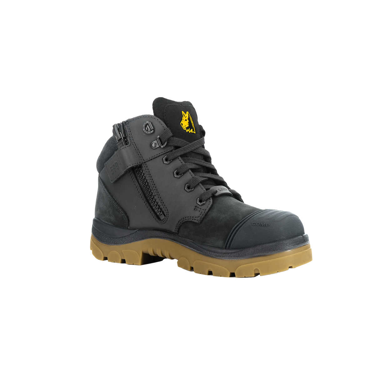 STEEL BLUE Parkes Boot (Composite, Black/Amber)