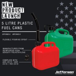Alternative view of JEFFERSON Plastic Fule Can (5L, Flexible Spout, Green)