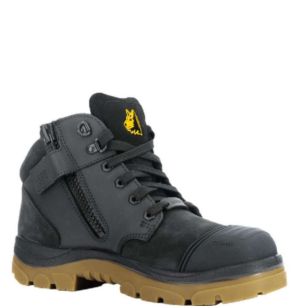 STEEL BLUE Southern Cross Boot (Size: 4/37, Black/Amber, Composite) - Image 3