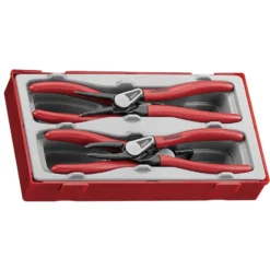 TENGTOOLS Circlip Plier Set (7", 4 Piece)