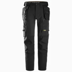 SNICKERS AW 4-Way Stretch Trousers with Holster Pockets (62, Black)