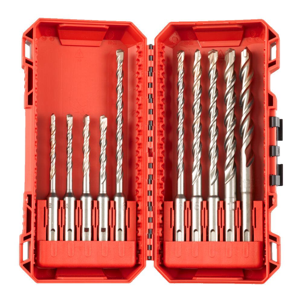 MILWAUKEE SDS-Plus Drill Bit Set (M2, 5-12mm, 10 Piece)