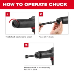 MILWAUKEE 18V Hammer Chisel Bare Unit (10mm, 7J, M18FCH-0X) - Image 7