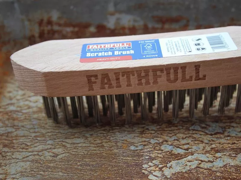FAITHFULL Wire Brush (4 Row) - Image 4