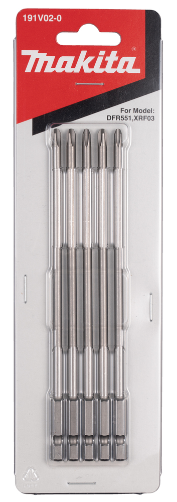 MAKITA Drywall Bit (PH2, 155mm, 5 Piece, DFR551) - Image 3