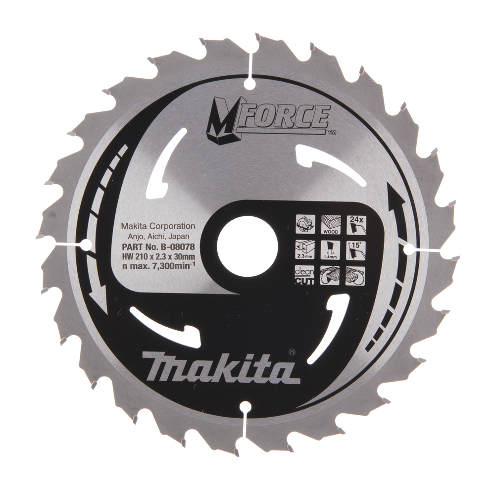 MAKITA Circular Saw Blade (24T, 210x2.3x30mm, M-Force)