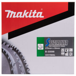 MAKITA Circular Saw Blade (60T, 270x2.4x30mm, Specialized, Sandwich Panel) - Image 3