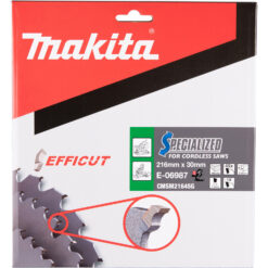 MAKITA Circular Saw Blade (45T, 216x2x30mm, Efficut) - Image 4
