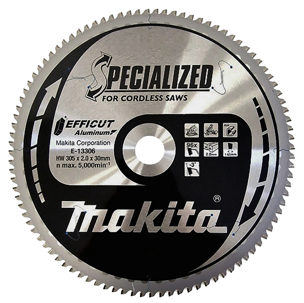 MAKITA Circular Saw Blade (96T, 305x2x30mm, Efficut, Aluminium)