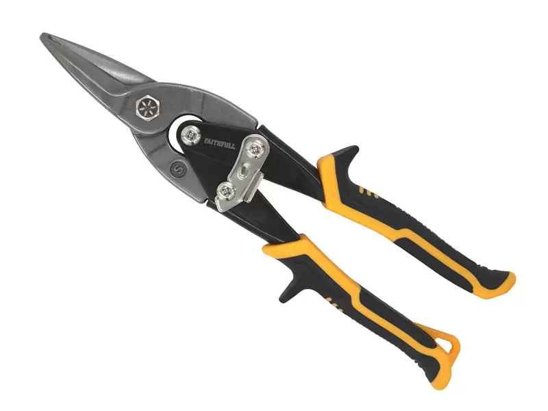 FAITHFULL Compound Aviation Snips (250mm/10", Straight Cut) - Image 3