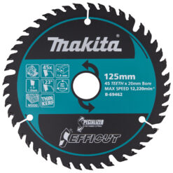 MAKITA Circular Saw Blade (45T, 125x1.35x20mm, Efficut)