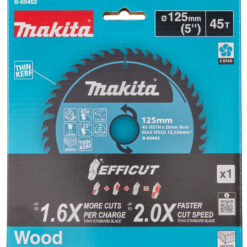 MAKITA Circular Saw Blade (45T, 125x1.35x20mm, Efficut) - Image 2