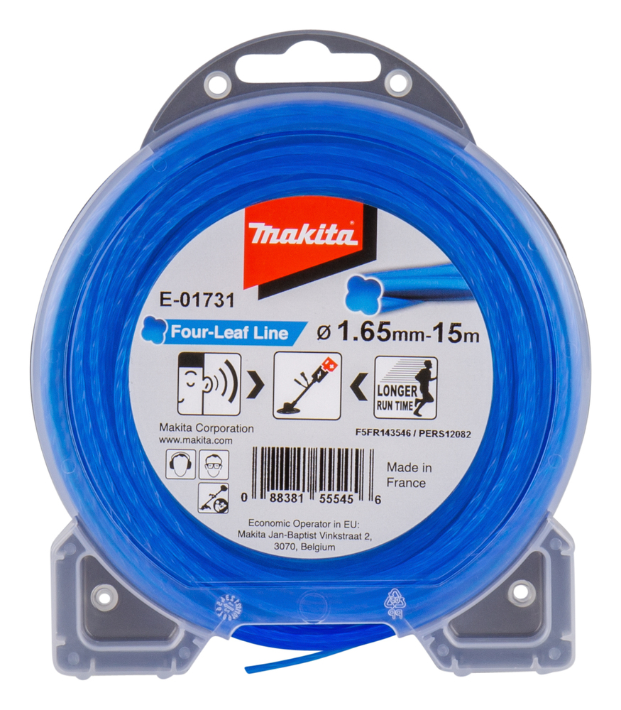 MAKITA Strimmer Line (15m, 1.65mm, Four Leaf)