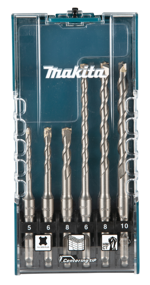 MAKITA SDS-Plus Bit Set (6 Piece, 5-10mm)