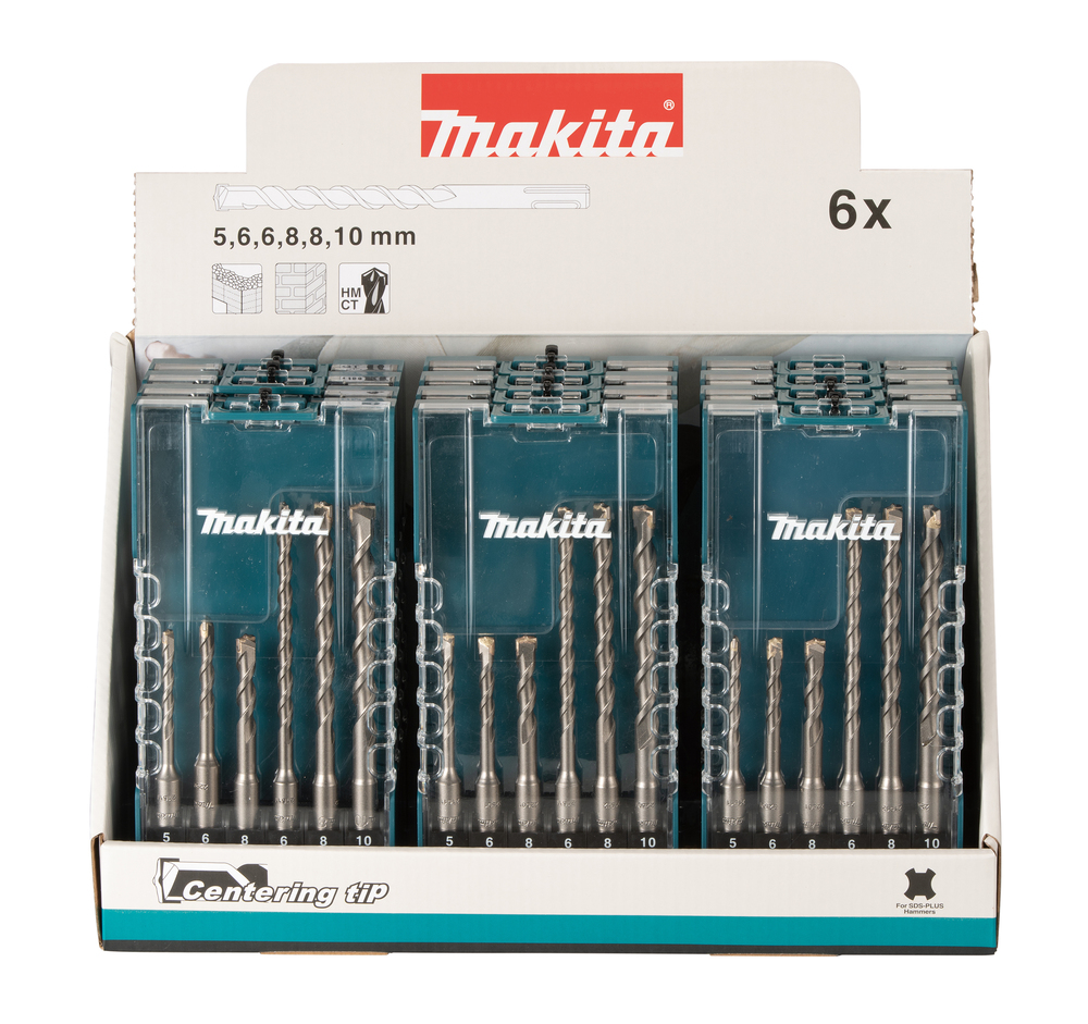 MAKITA SDS-Plus Bit Set (6 Piece, 5-10mm) - Image 4