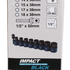MAKITA Impact Socket Set (1/2" Drive, 9 Piece, 8-18mm) - Image 3