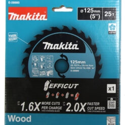 MAKITA Circular Saw Blade (25T, 125x1.35x20mm, Efficut) - Image 2